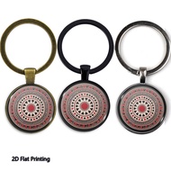 1PC 2D Flat Printed Red Black Poker Card Pattern Casino Style Keychain, Teacher'S Day/Valentine'S Da