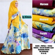 farida syari / gamis syari sifon / jilbab ceruty