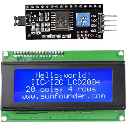 20x4 2004 LCD Display Module with IIC/I2C Serial Interface Adapter IIC I2C TWI Serial 2004 20x4 LCD 
