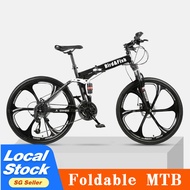 Bird&amp;Fish Shimano gear transmission Mountain bicycle 24 26 inch Foldable Adult city road bikes fold bike折疊自行車折叠自行车山地
