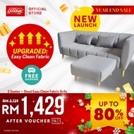Goodnite 3/2-Seater Fabric Sofa With Stool ML3751