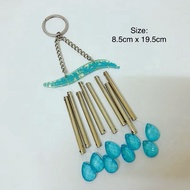 Fengshui 8 Rod Water Droplet Crystal Wind Chime Windchime