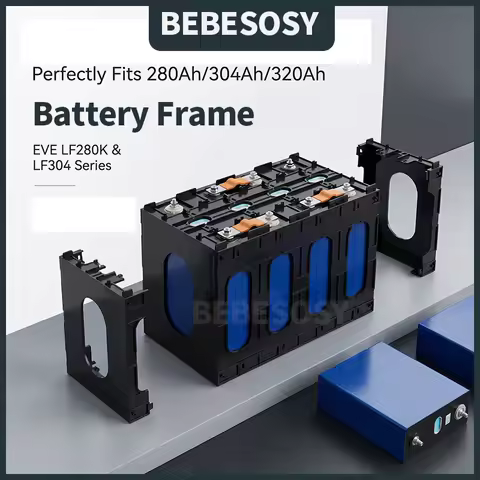 12/24V Battery Frame CATL EVE 280Ah 304Ah 320Ah Lifepo4 Cells Flame-Retardant ABS PC Plastic Holder 