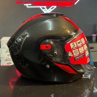 ECE2206  Rs Jet Carbon skin Red Open Face Shark Helmet  Shark Helmet Shark Helmets