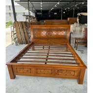 Katil kayu jati Queen King/Queen bed frame/katil teak wood