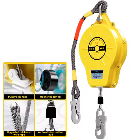 5M/10M/15M Height Safety Fall Protector Automatic Lock System for Tower Crane Operation Freight Elev