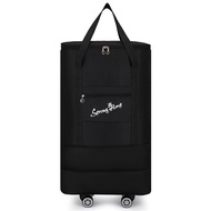 Travel Bag Super Large Capacity Double-Layer Extension School Moving Duffel Bag Folding 4-Wheel Set 