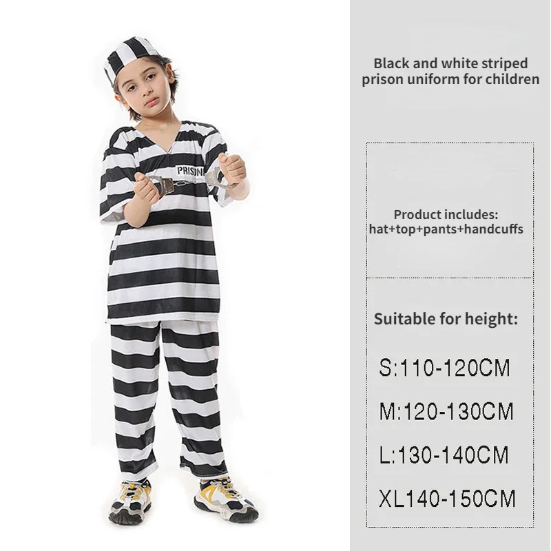 Adult Inmate Costume Orange Prisoner Jumpsuit Jailbird Outfit for Halloween Orange Prisoner Costume 