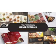 Design restaurant menu, food menu and menu board design
