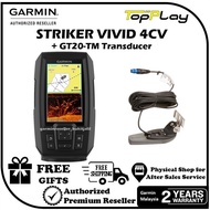 GARMIN STRIKER VIVID 4CV - CHIRP Marine  GPS ClearVü Sonar c/w GT20-TM transducer.