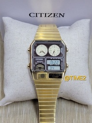 日本版 星辰 溫度計錶 Citizen JG2103-72X Gold JG2105 Black ANA DIGI TEMP temperature thermometer vintage watch