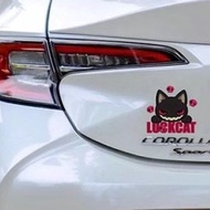 Cat Car Cute Cat Car Sticker Electric Car Cartoon Waterproof Body Sticker