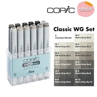 12 pcs WG Copic Classic WARM GRAY Marker Set, Drawing Marker Set