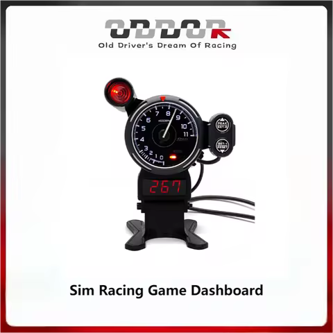 Sim Racing Game Dashboard, modified with DEFI, featuring Japan-imported servo, zero-delay tachometer