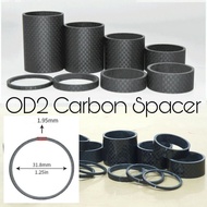 OD2 Carbon OVERSIZE Spacer For 1-1/4" 31.8mm Steerer Bicycle Stem Headset C.Fiber Spacer Washer Steerer Tube GIANT