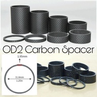 OD2 Carbon Fiber OVERSIZE Spacer For 1-1/4" 31.8mm Steerer Bicycle Stem Headset Spacer Washer GIANT
