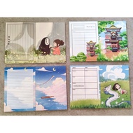 24PCS A7 / A6 Hayao Miyazaki Totoro Memo Cards Memo Pads |  宫崎骏  龙猫 A7 / A6 可爱便签本 24张