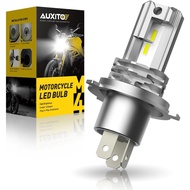 Mentol Lampu AUXITO H4 Hi/Low untuk Motosikal, 400% Lebih Terang, Mentol 9003 6000K Putih Sejuk H4 L