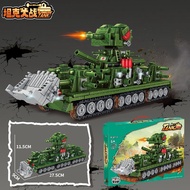SoldierToys KV44 Heavy Tiger Tank Armor Vehicle Building Blocks Military Boys Assembly Toy High Qual