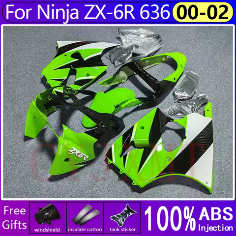 ABS Injection Motorcycles Fairings for Ninja636 ZX6R636 ZX636 2000-2002 Fairing Kit Ninja ZX-6R ZX6R