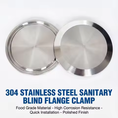 1.5" 2" 3" 4" 6" Tri Clamp TC Blind Cover Quick Opening Rust Proof Sanitary End Cap Stainless Steel 