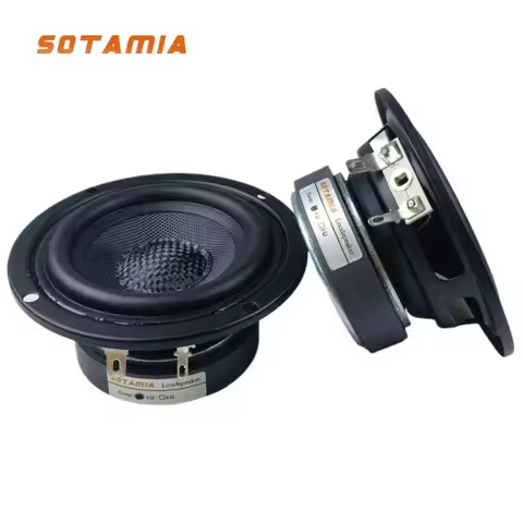 SOTAMIA 2Pcs 3.5 Inch Mid Range Speaker 4 8 Ohm 20W Waterproof Bluetooth Speaker Hifi Audio Stereo M