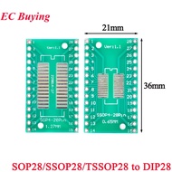 20pcs/5pcs SOP28/SSOP28/TSSOP28 to DIP Turn DIP28 Pinboard SMD 2.54mm Pitch 0.65mm/1.27mm PCB Adapte