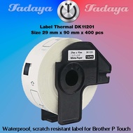 Label Thermal Refill Bro Etiket DK-11201 11204 11241 Ink Die-cut Length Paper Printer Compatible DK1