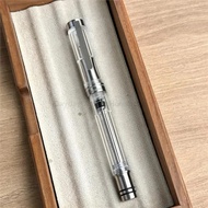Asvine TITANIUM piston Feather PEN P36 V200 EF Feather F M อะคริลิค เขียนเรียบ ของขวัญตั้งโต๊ะ