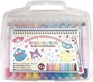 Eye Planning Sanrio Characters Crayon Pen, Pastel, Corocolo, Approx. W 7.9 x H 6.9 x D 1.0 inches (2