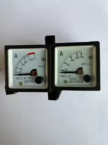 99T1 Instrument SQ48 Pointer AC Ammeter AC 5A AC 10A AC 15A AC 20A AC 30A AC 50A AC 100A