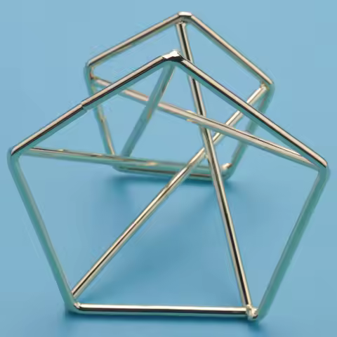 VC-3 Pcs Geometric Air Plant Holder Airplants Rack Metal Plants Stand Planter Shelves Himmeli Decor 