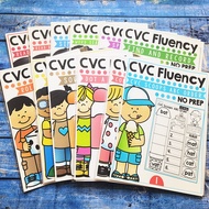 American Style CVC Word Practice Book Phonics Natural Reading Method Kindergarten Primary School Chi
