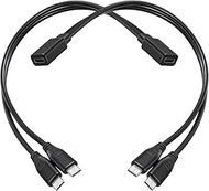 SynHHergyx USB C Splitter Cable Type C Female to Dual Male Charging Y Adapter 1-in-2-Out Power Only 