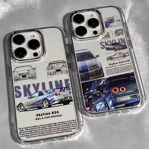F-Fast F-Furious R-R34 Phone Case For iPhone 17 16e 16 15 14 13 12 11 mini Pro Max X XR XSMAX 8 7 Ai