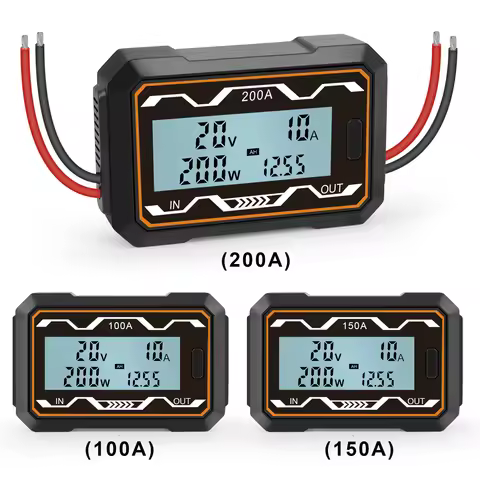 New RC Watt Meter 100A 150A 200A RC High Precision Current Power Analyzer & Watt Meter W/ Backlight