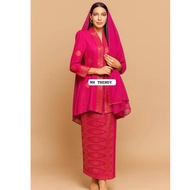 Baju Kebaya Elegant + free veil Songket Tenun Floral Design Muslimah Wear DEWASAFashion untuk Muslim