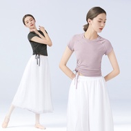 Dance Tops for Woman Short Sleeve Crop Top Adult Sport/Yoga T-shirt