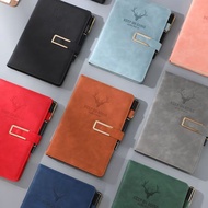 A5加厚皮面本笔记本子简约大学生记事本商务工作会议记录本A5 Thickened Leather Notebook Simple University ajyib8520cnx.my20260206
