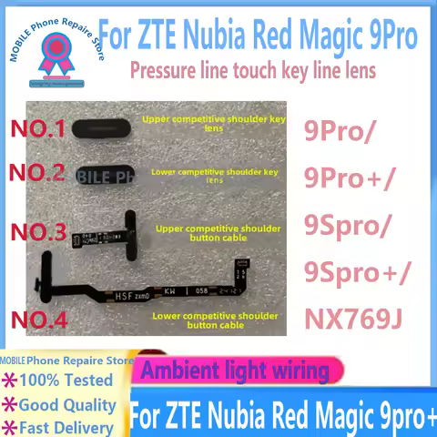 For ZTE Red Magic 9pro 9pro+ 9spro+nx769j game competitive pressure line touch key line lens