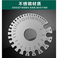 Stainless Steel American Standard Wire Diameter Gauge Model Weld Inspection Ruler Thickness Ruler Wi
