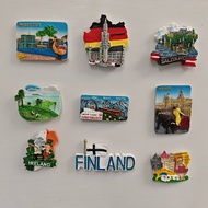Handmade 3d Resin Art Fridge Magnets,Train Thailand  Phuket Munich Germany Salzburg Ireland Italian 