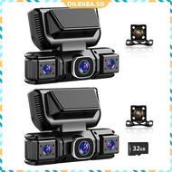 ✥Dilraba✥【In Stock】 4 Channel Driving Video Recorder 1080P Front and Rear Inside Left Right Car Came