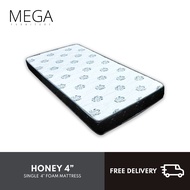 [Bulky] Honey Single 4 Inch Foam Mattress