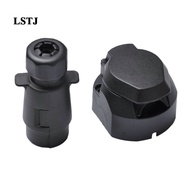 [Lstjj] 7 Way RV Trailer Signal Light Plug Socket Connector Electrical Connection