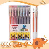 Joyko Color Gel Pen GPC-325 iTech 3 1 Set (Contents 8) 0.28 mm Color Quality Color Pen/