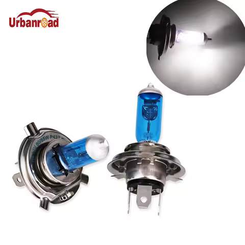2Pcs/Pair H4 55W 60W Halogen 6000K High Low Beam Light Headlight Bulb Auto P43T H4 6000K DC12V Xenon