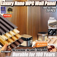 Extra 10% off with coupon】20PCS NANO Fluted Wall Panel 3.5FT-Premium WPC Wood Panel PVC Panel Board 