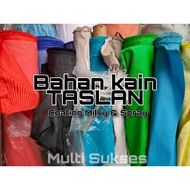 TASLAN FABRIC MATERIAL JACKET 1.5M WIDE MILKY COATING SPRAY/ PLAIN TASLAN FABRIC MATERIAL BY THE MET