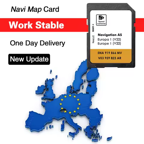 UK Europa SD Card 32GB Navigation GPS Map Version 2025 Newest 5NA 919 866 MV for VW Tiguan AS V22
